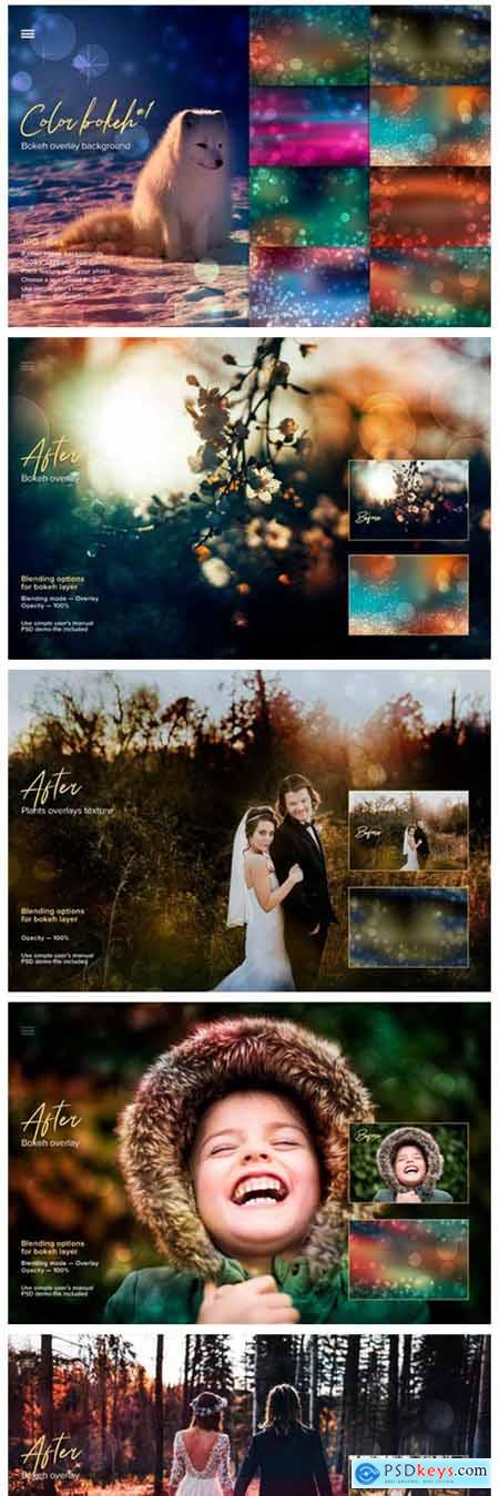Color Bokeh Overlay Backgrounds #1 8439931