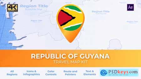 Guyana Map - Co-operative Republic of Guyana Travel Map 30442116