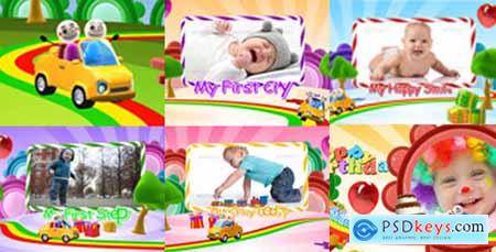Kids Intro Happy Birthday With Photo Video Display 7452065