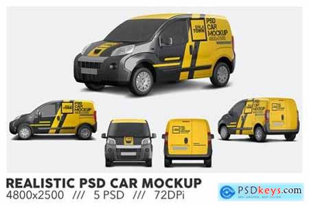 Realistic PSD Car Mockup