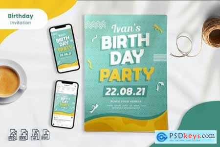 Birthday Invitation - Print & Social Media