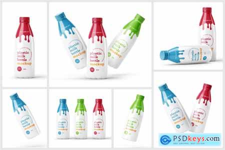 Download Creativemarket Plastic Yogurt Milk Bottle Mockup 5876735