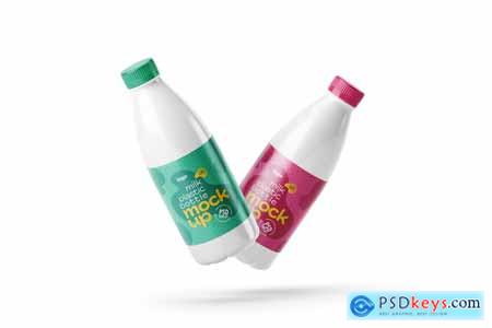 Plastic Milk Bottle Label Mockup 5884270