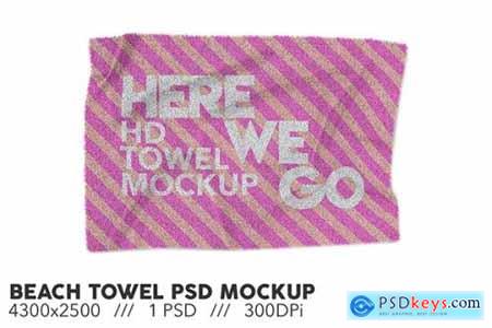 Beach Towel PSD Mockup