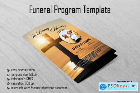 Sunrise Funeral Program Template 5756491