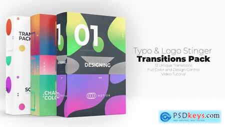 Typo & Logo Stinger Transitions Pack 30459517