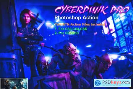 CyberPunk PRO Photoshop Action 5299609