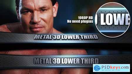 Metal 3D Lower Third 4278005