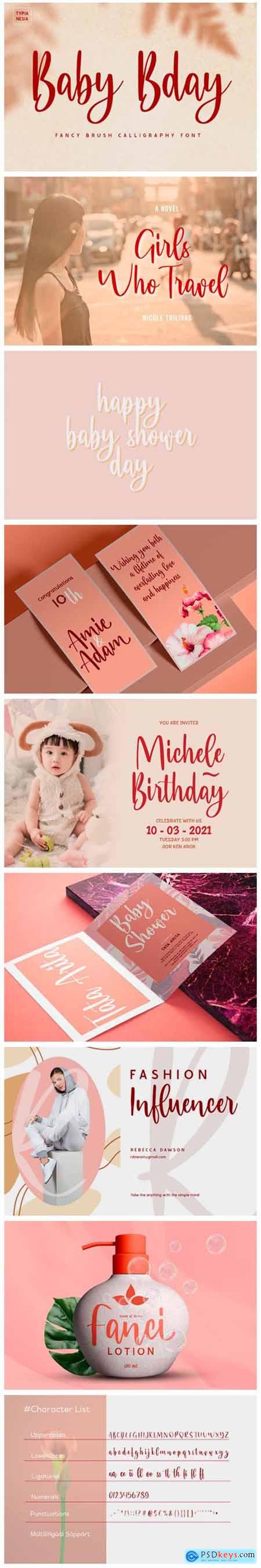 Baby Bday Font