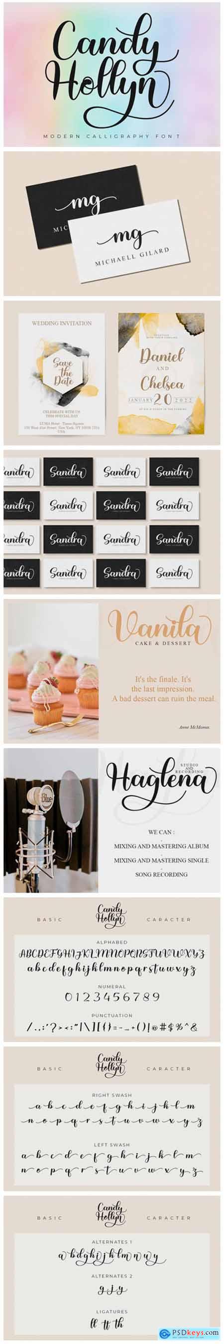 Candy Hollyn Font