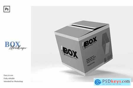 Packaging Box Mockup 2 Views