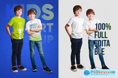 Kids T-Shirt PSD Mockups Bundle 5451287