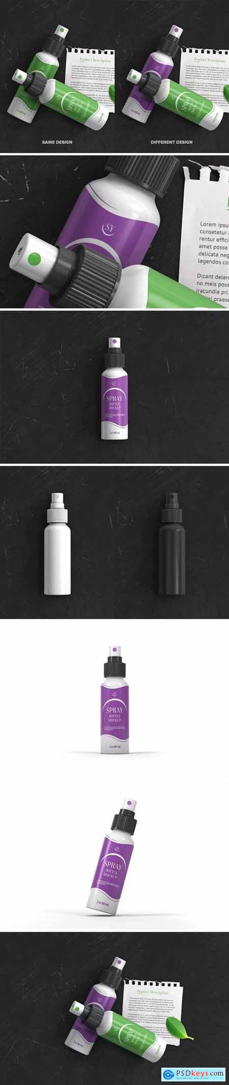Plastic Spray Bottle Mockup