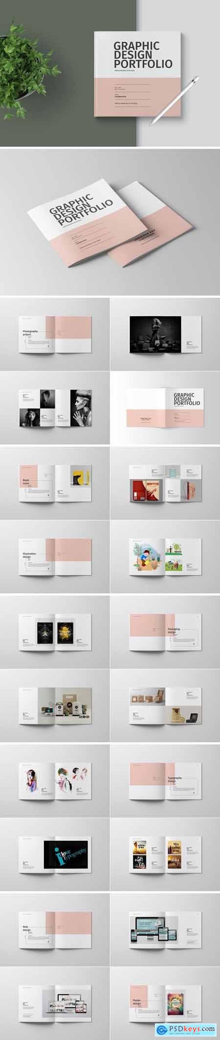 Graphic Design Portfolio Template » Free Download Photoshop Vector