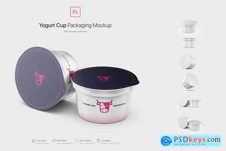 Yogurt Cup Packaging Mockup 5779934