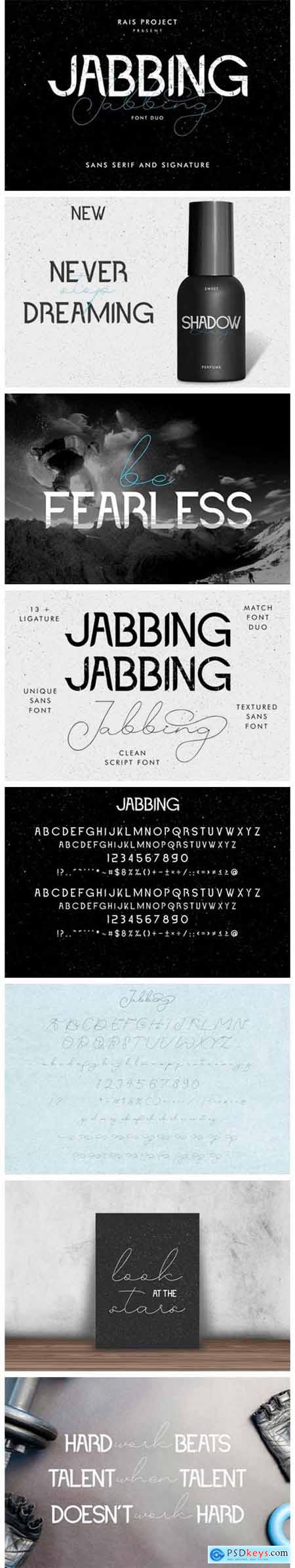 Jabbing Font