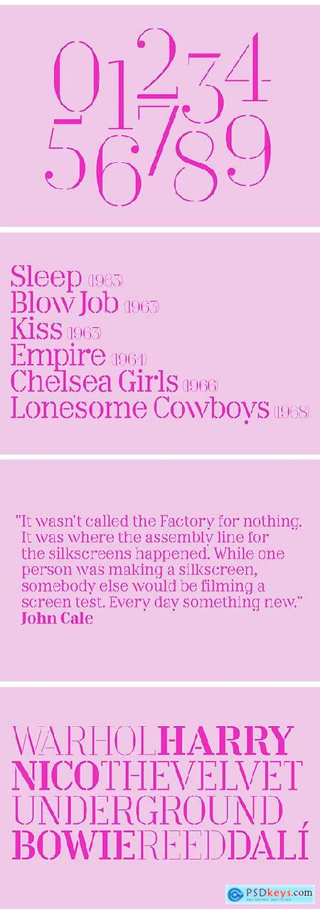 F37 Factory Font Family