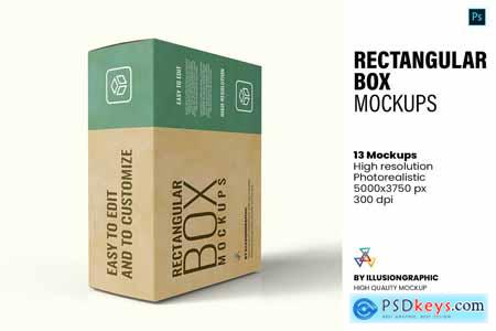 Rectangular Box Mockups - 13 views 5825082