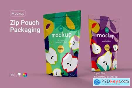 Zip Pouch Packaging Mockup