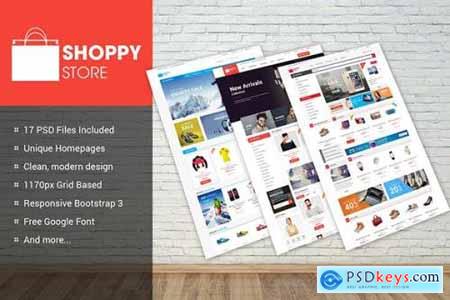 ShoppyStore - Multipurpose eCommerce PSD Theme