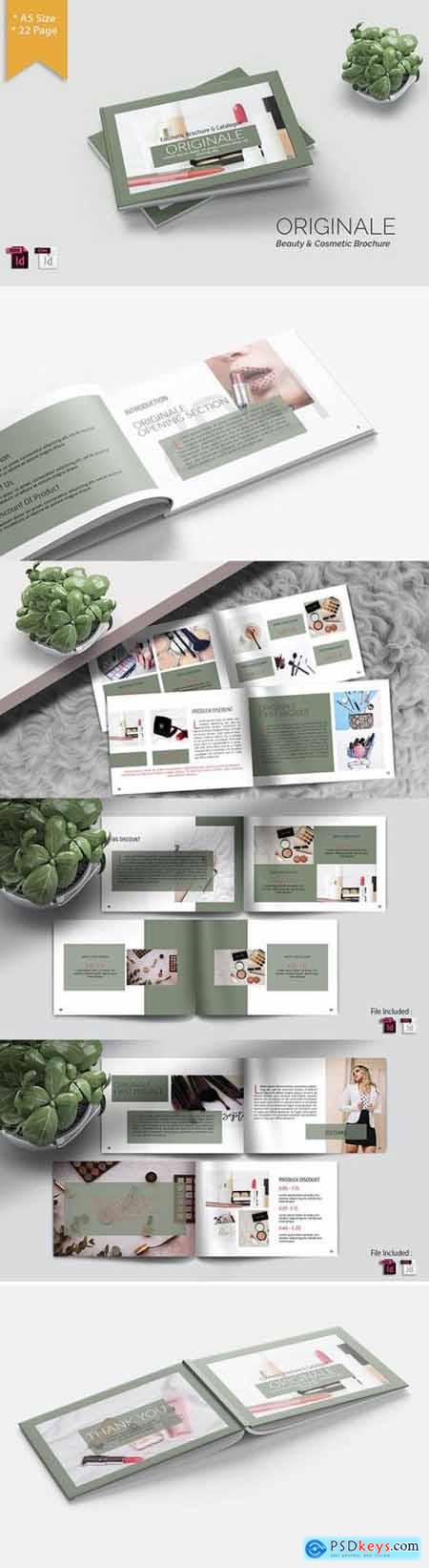 ORIGINALE - A5 Cosmetic Catalog Template Landscape