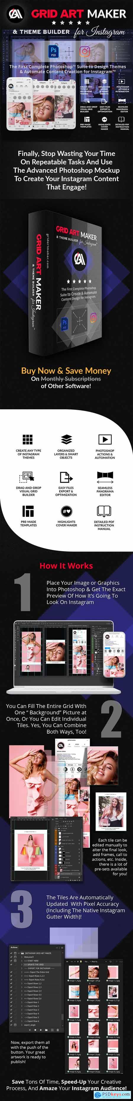Instagram Grid Art Maker - All-In-One Photoshop Suite 30243603