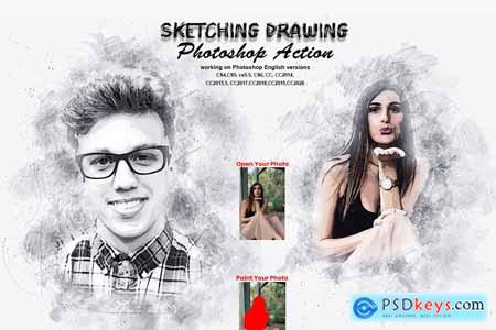 Sketching Drawing Photoshop Action 5737073