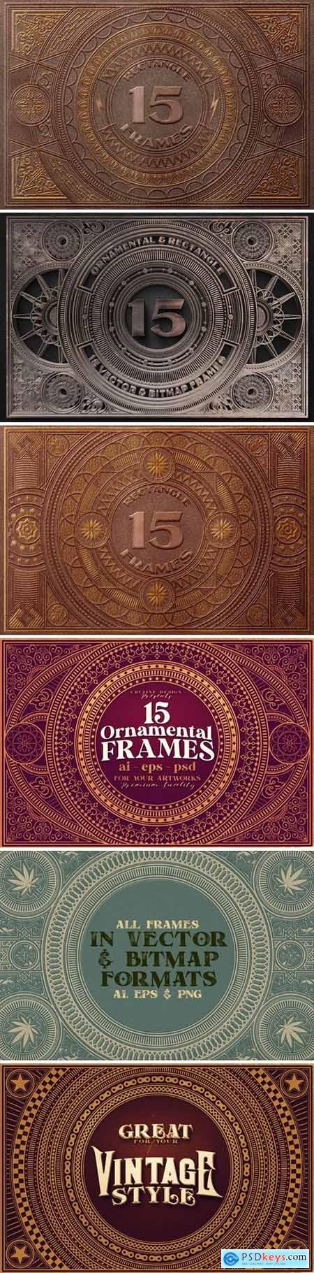 15 Rectangle & Ornamental Frames