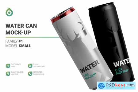 Water Bottles & Can Mockup 5789796