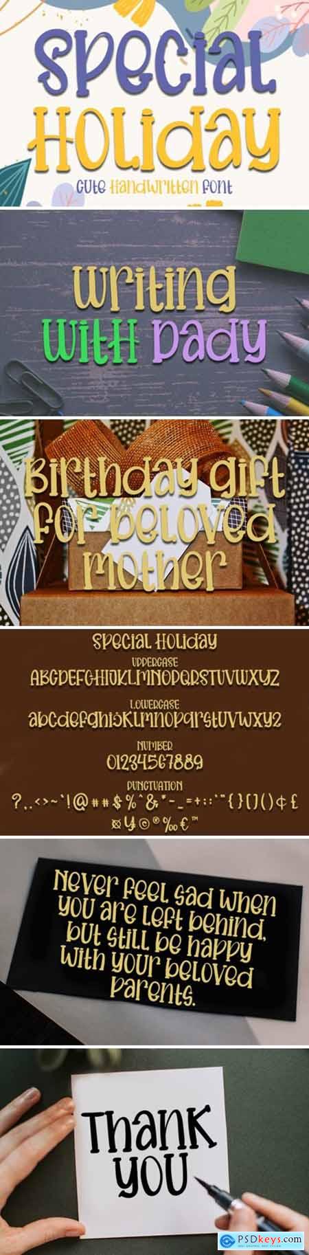 Special Holiday Font