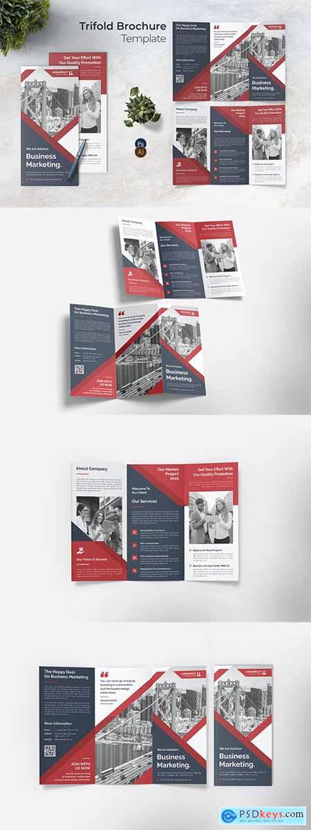 Business Marketing Trifold Brochure