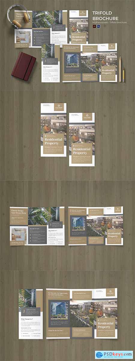 Residential Property Flyer Trifold Brochure