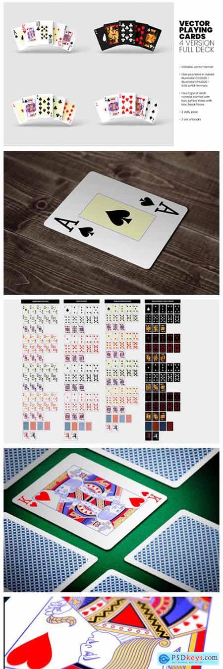 Vector Playing Cards - 4 Version - Full 8854371