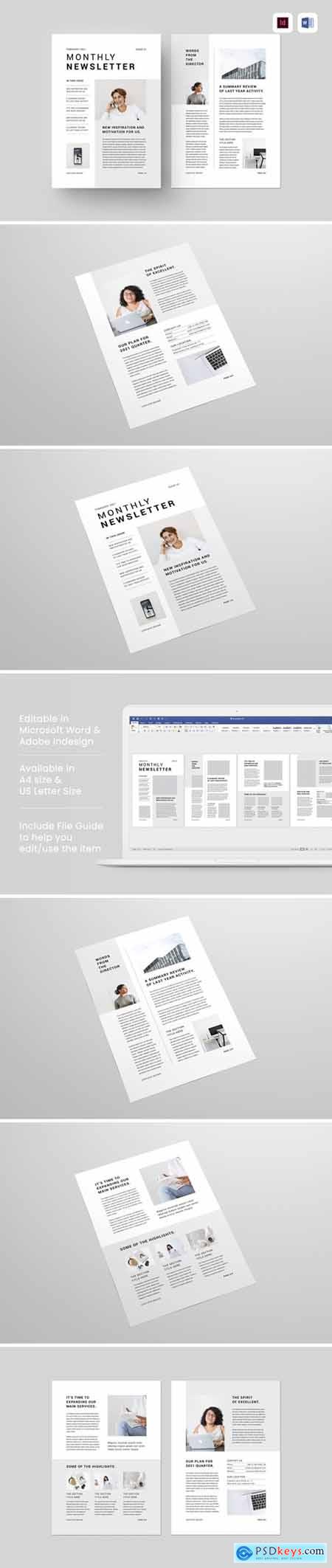 Newsletter - MS Word & Indesign