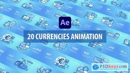 Currencies Animation - After Effects 30811303