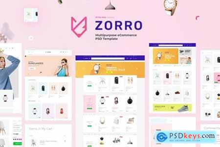 Zorro - Mutilpurpose eCommerce PSD Template