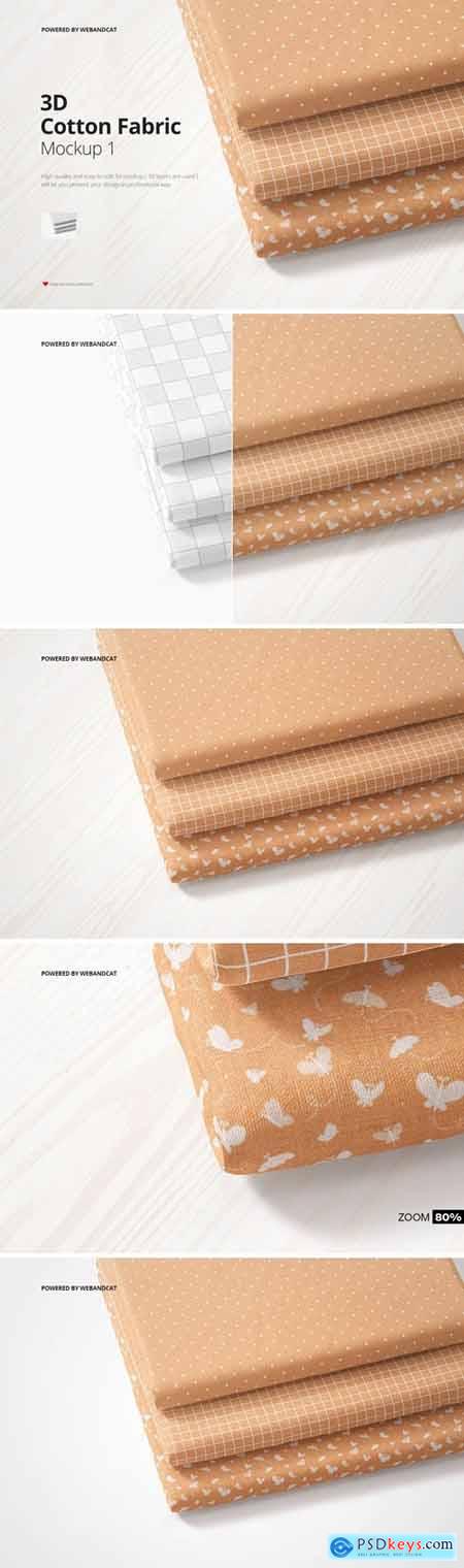 Cotton Fabric Mockup 01