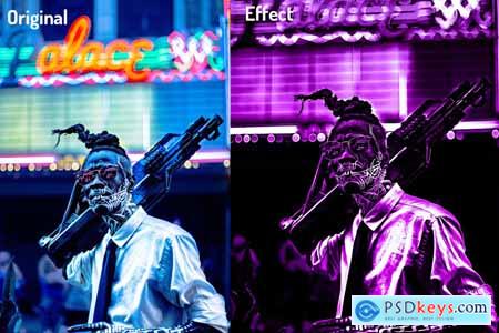 Canva Cyberpunk Photoshop Action 5819597