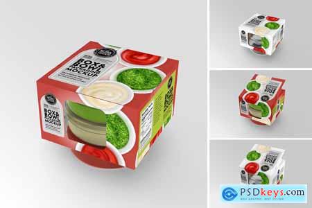 Box and Bowl Packaging Mockup 5912793