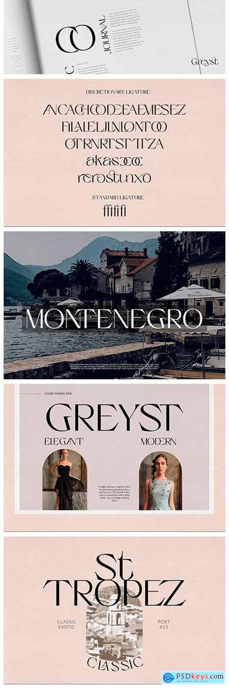 Greyst - Exotic Modern Font 5900431