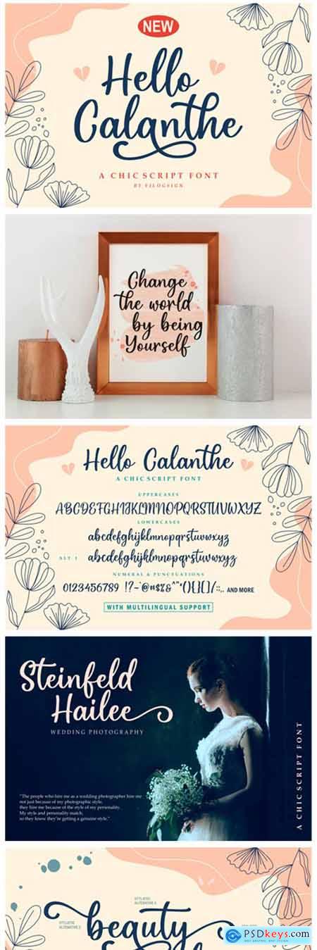 Hello Calanthe Font