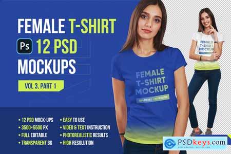 Female T-Shirt Mockups Vol 3 Part 1 5336757