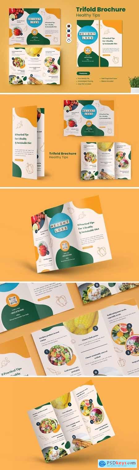 Healthy Tips Trifold Brochure