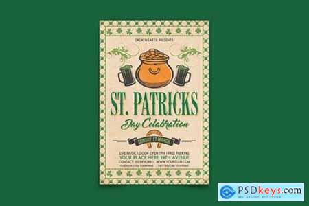 Vintage St Patricks Day Flyer RM8B5QS