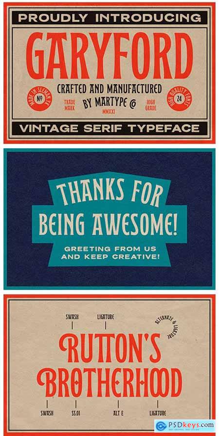 Garyford Vintage Display Font 5890092