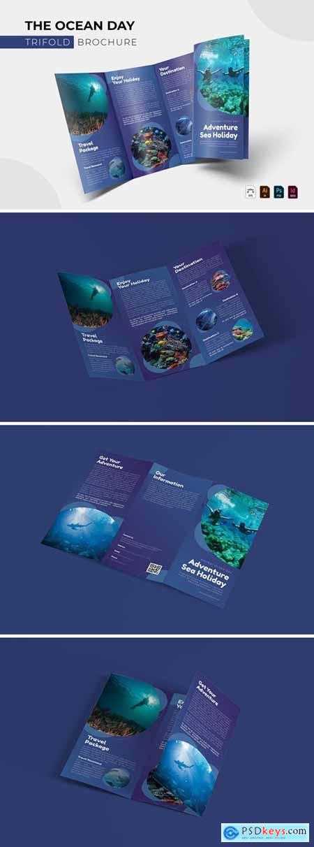 Ocean Day - Trifold Brochure