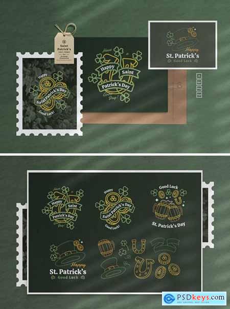 Saint Patrick Label Badges