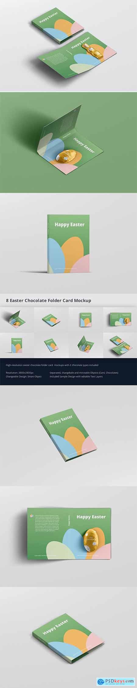 Easter Folder Card Mockup