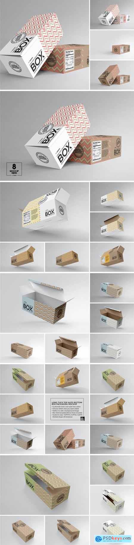 Paper Box Carrier Tray Packaging Mockup