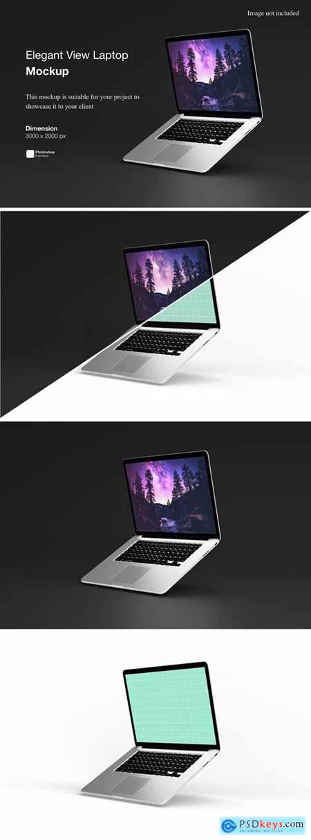 Elegant View Laptop Mockup